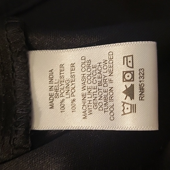 CeCe Womens Black High Neck Ruffle-Sleeves Blouse, Size: S - Picture 10 of 10